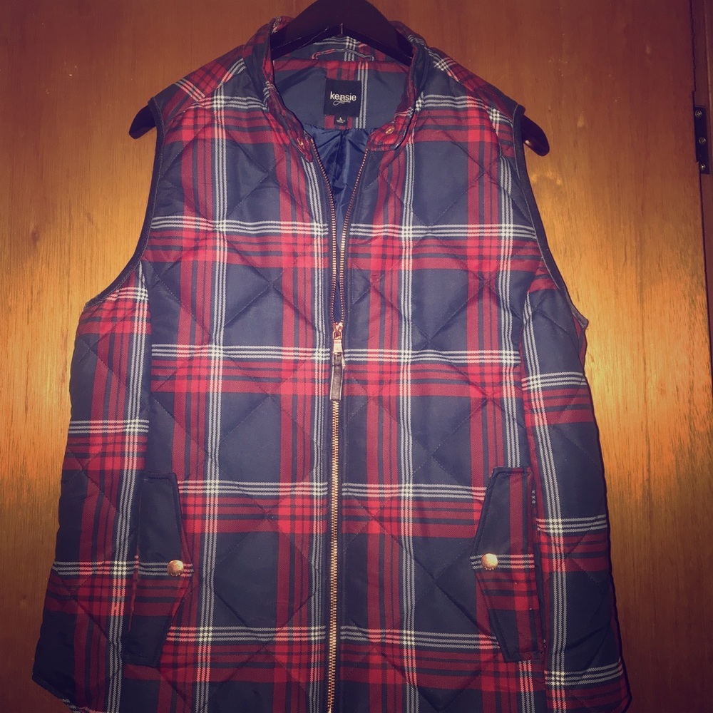 Plaid Quilted Vest